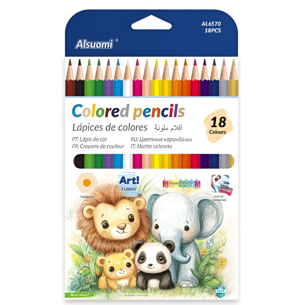 Ξυλομπογιές Σετ 18 Χρωμάτων 18cm AL6570