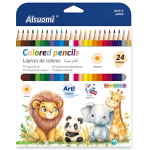 Ξυλομπογιές Σετ 24 Χρωμάτων 18cm AL6571