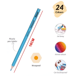 Ξυλομπογιές Σετ 24 Χρωμάτων 18cm AL6575