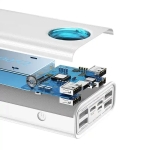 Baseus Amblight Overseas Edition Power Bank 30000mAh 65W με 4 Θύρες USB-A και Θύρα USB-C Power Delivery Λευκό PPLG000102 - Image 3
