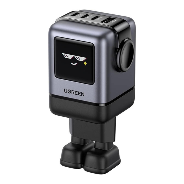 Ugreen Φορτιστής Χωρίς Καλώδιο GaN με Θύρα USB-A και 3 Θύρες USB-C 100W PD/QC 4.0 Γκρι