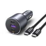 Ugreen Φορτιστής Αναπτήρα Αυτοκινήτου 130W, USB-A + 2xUSB-C Σκούρο Γκρι EC705 / 35025 - Image 2