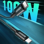 Ugreen Καλώδιο Φόρτισης USB-C 2m, 100W Μαύρο US300 / 80372 - Image 2