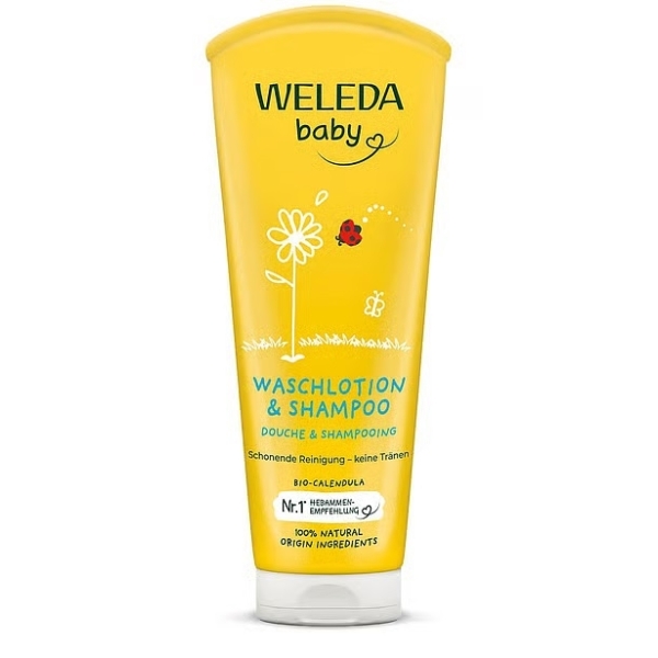 Weleda Baby Calendula Shampoo & Body Wash Βρεφικό Σαμπουάν & Αφρόλουτρο Καλέντουλας 200ml