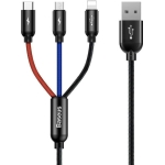 Baseus Καλώδιο 3in1 USB-A σε Lightning