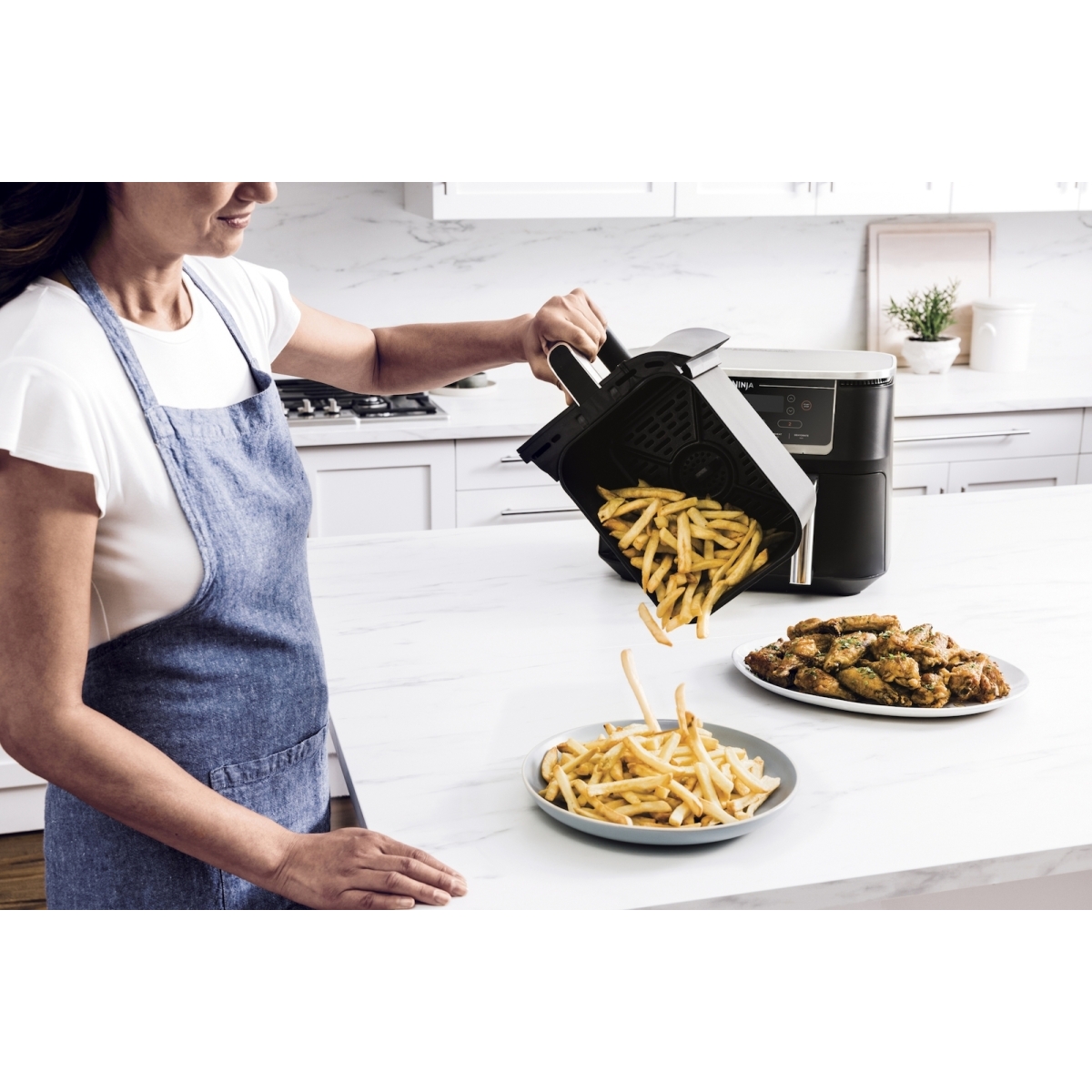 Ninja Foodi MAX Dual Zone Air Fryer με Διπλό Αποσπώμενο Κάδο 9.5lt Μαύρο AF451EU - Image 4