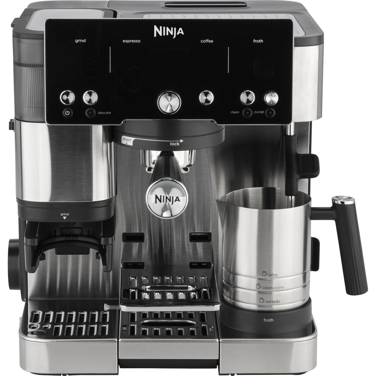 Ninja Luxe Cafe Essential Αυτόματη Μηχανή Espresso 1650W Με Μύλο Άλεσης Μαύρη Es501Eu
