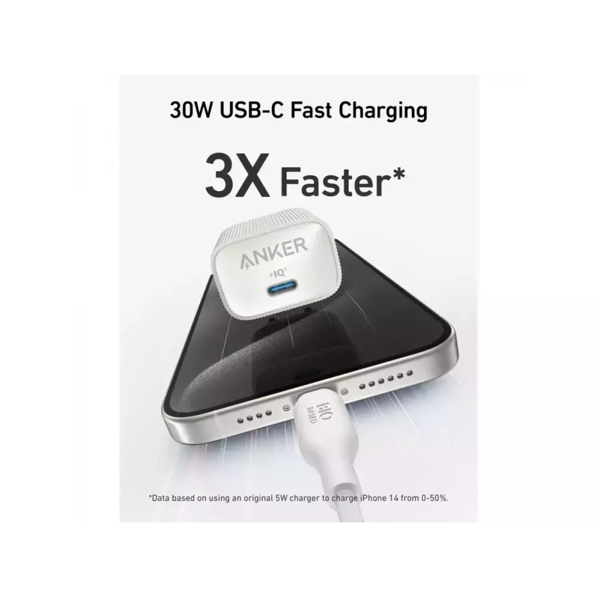 Anker Φορτιστής Χωρίς Καλώδιο GaN με Θύρα USB-C 30W Power Delivery Λευκός (Nano 4) A2337G21 - Image 2