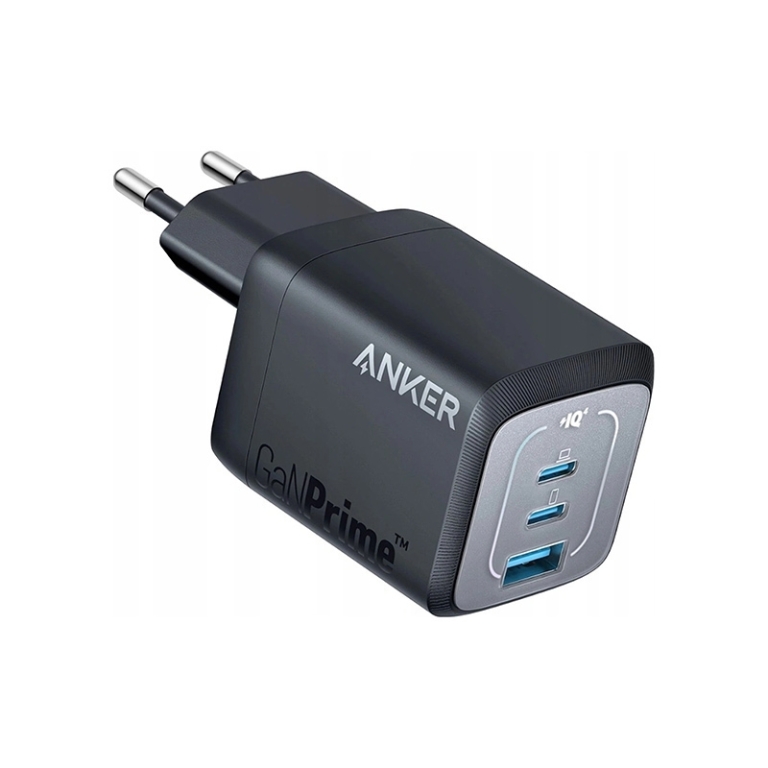 Anker Φορτιστής Χωρίς Καλώδιο GaN με Θύρα USB-A και 2 Θύρες USB-C 67W Μαύρος (Prime) A2669313