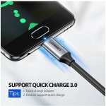 Ugreen USB 3.1 Cable USB-C male - USB-C 60W PD Μαύρο 1.5m 50751 - Image 2