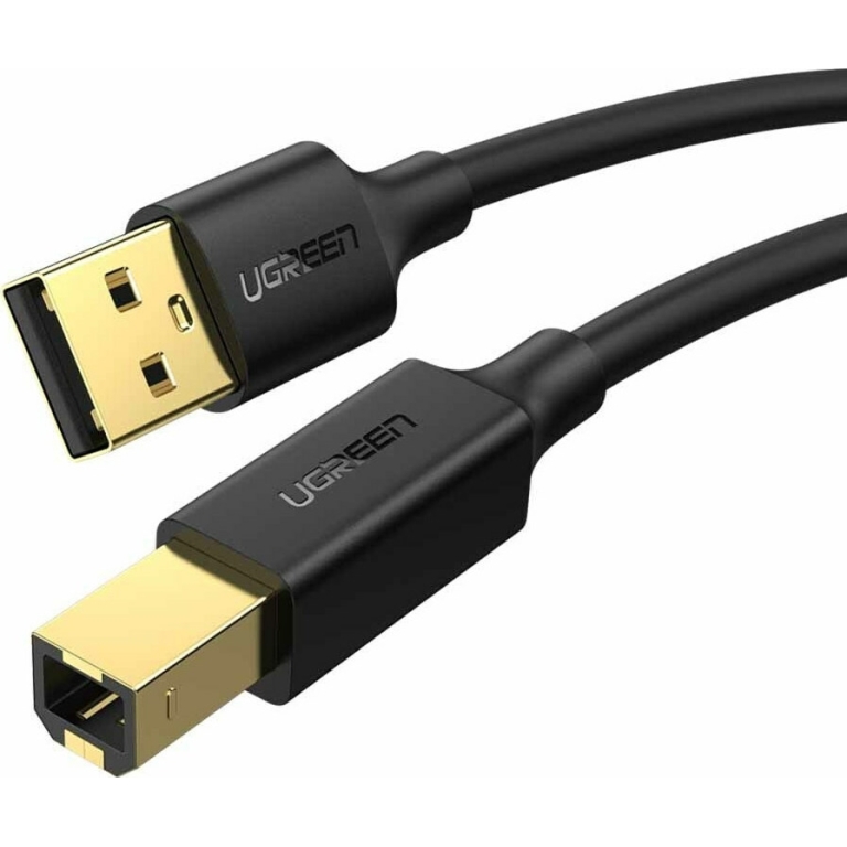 Ugreen USB 2.0 Cable USB-A male - USB-B male Μαύρο 2m (US135)