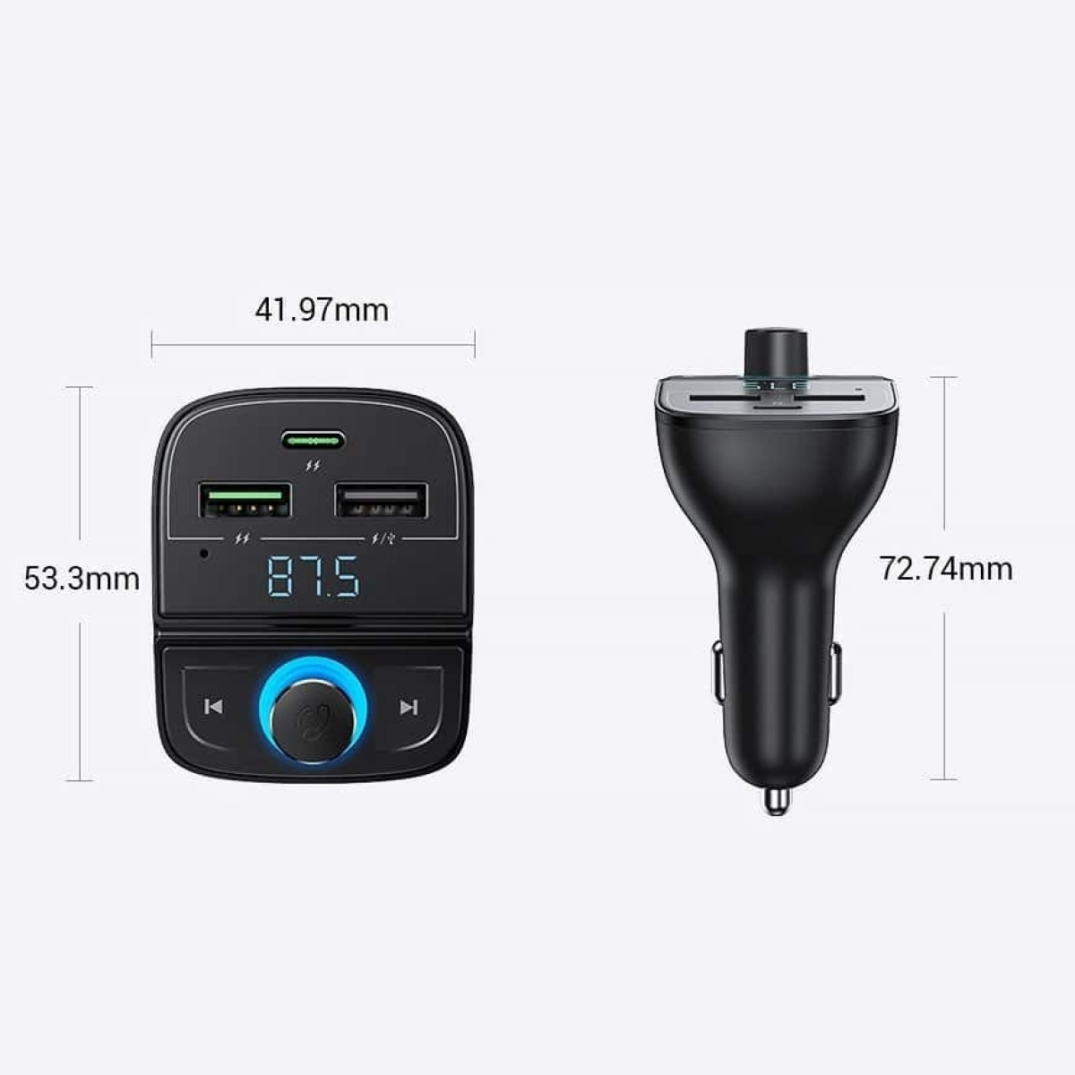 Ugreen FM Transmitter Αυτοκινήτου CD229 με MicroSD / Bluetooth - Image 2