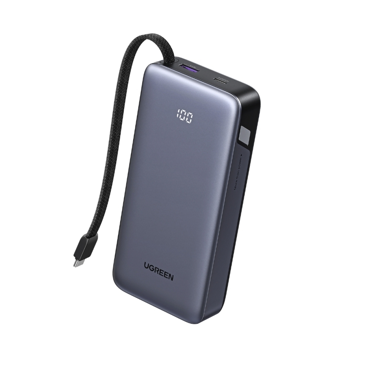 Ugreen PB536 Power Bank 20000mAh 45W με Θύρα USB-A και Θύρα USB-C Power Delivery Γκρι - Image 2