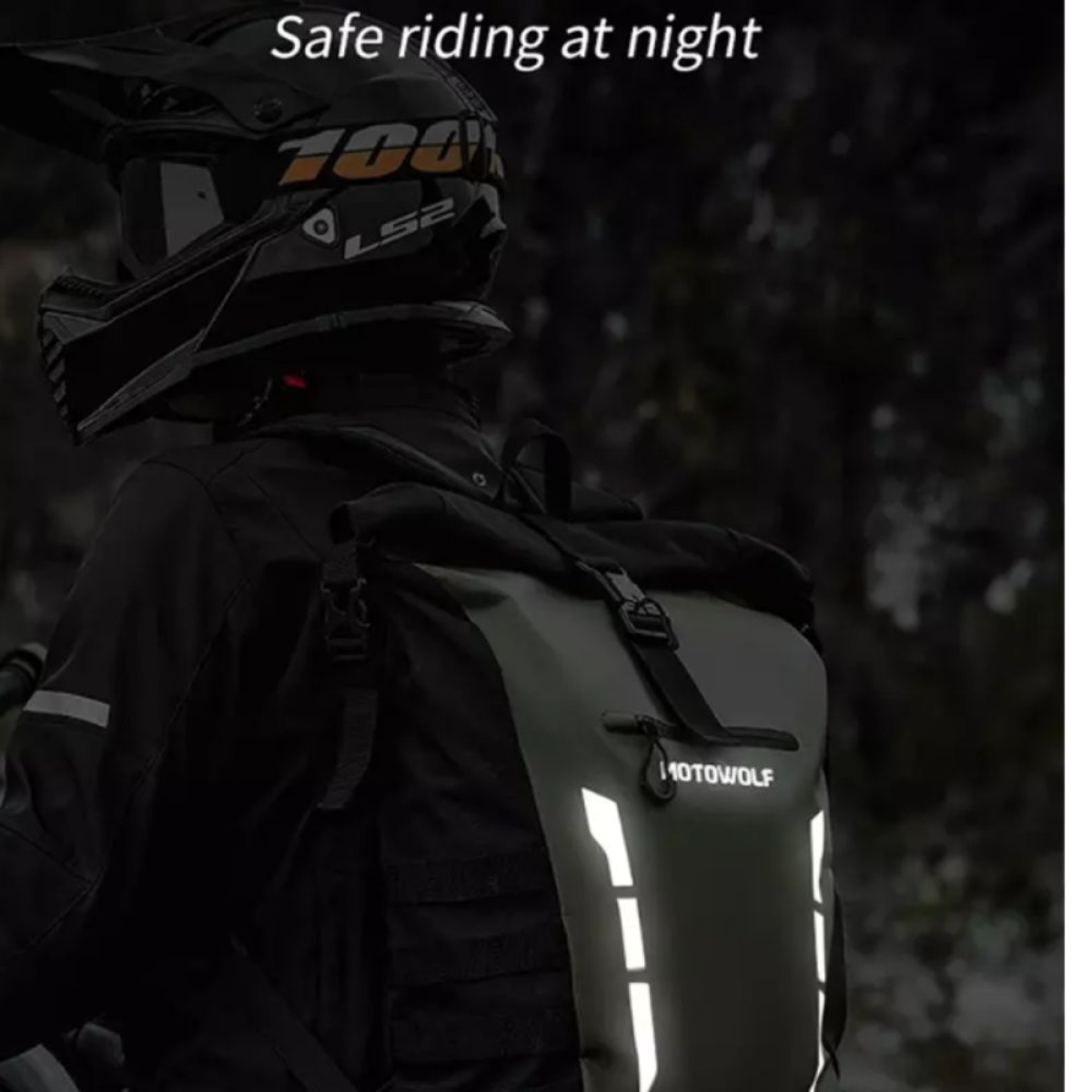 Αδιάβροχο Σακίδιο Πλάτης Μοτοσυκλέτας 20L Motowolf MDL0716 - Image 6