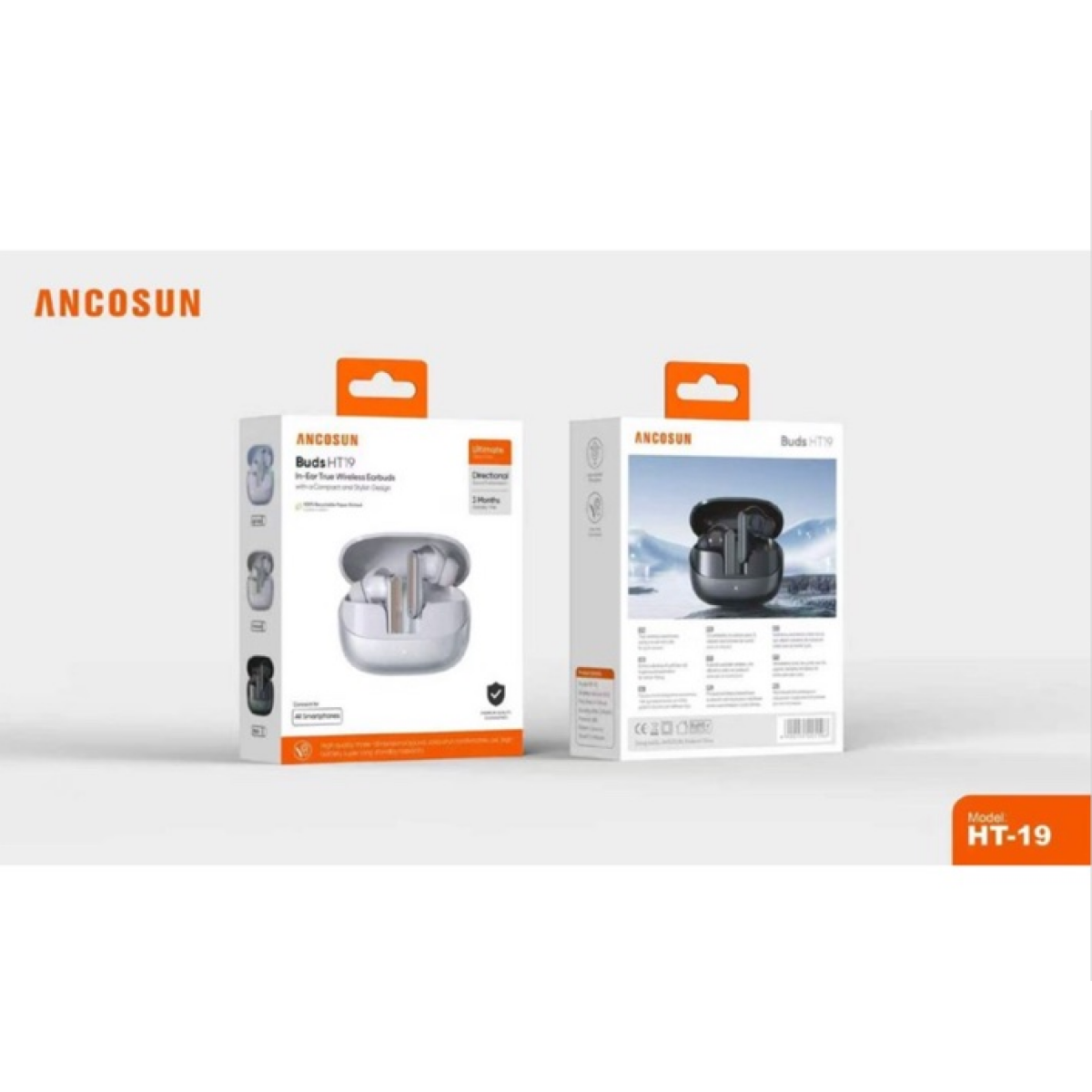 Ασύρματα Bluetooth Ακουστικά TWS με Θήκη Φόρτισης ANCOSUN HT-19 - Image 4