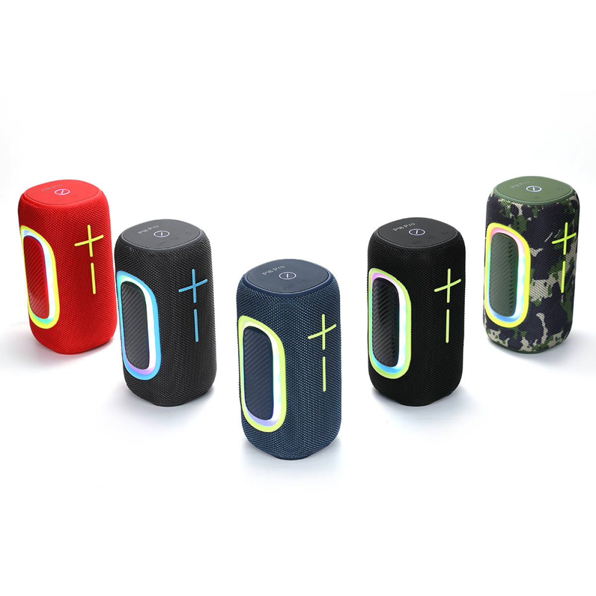 Ασύρματο Ηχείο Bluetooth με RGB Φωτισμό IPX6 Waterproof & Stereo Bass P18PRO - Image 3