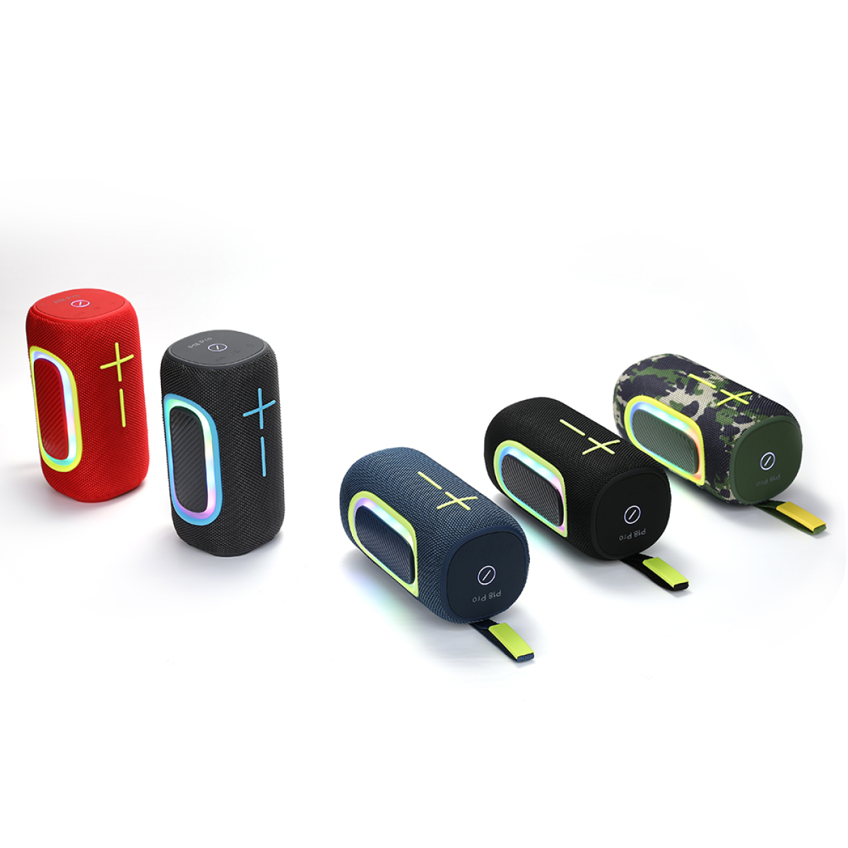 Ασύρματο Ηχείο Bluetooth με RGB Φωτισμό IPX6 Waterproof & Stereo Bass P18PRO - Image 4
