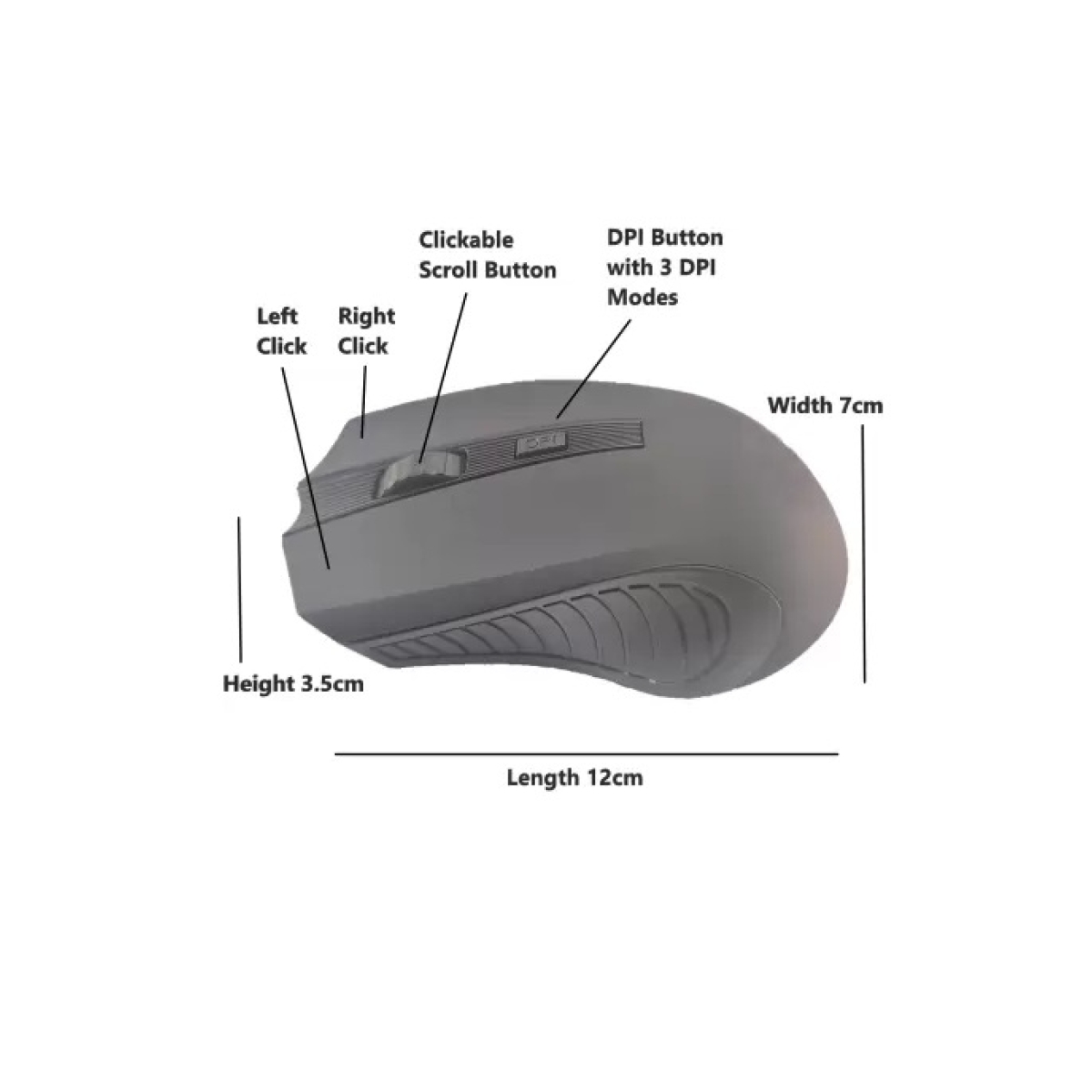 Ασύρματο Ποντίκι DPI 2.4GHz Aerbes AB-D324 - Image 2
