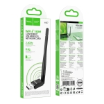 Ασύρματος USB Αντάπτορας Wi-Fi 4 Με Εξωτερική Κεραία 150Mbps Hoco HI37 - Image 3