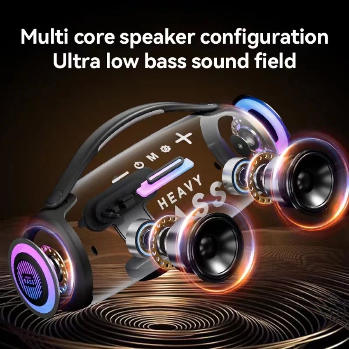 BASS-33 Φορητό Ηχείο Bluetooth 40W - Μαύρο