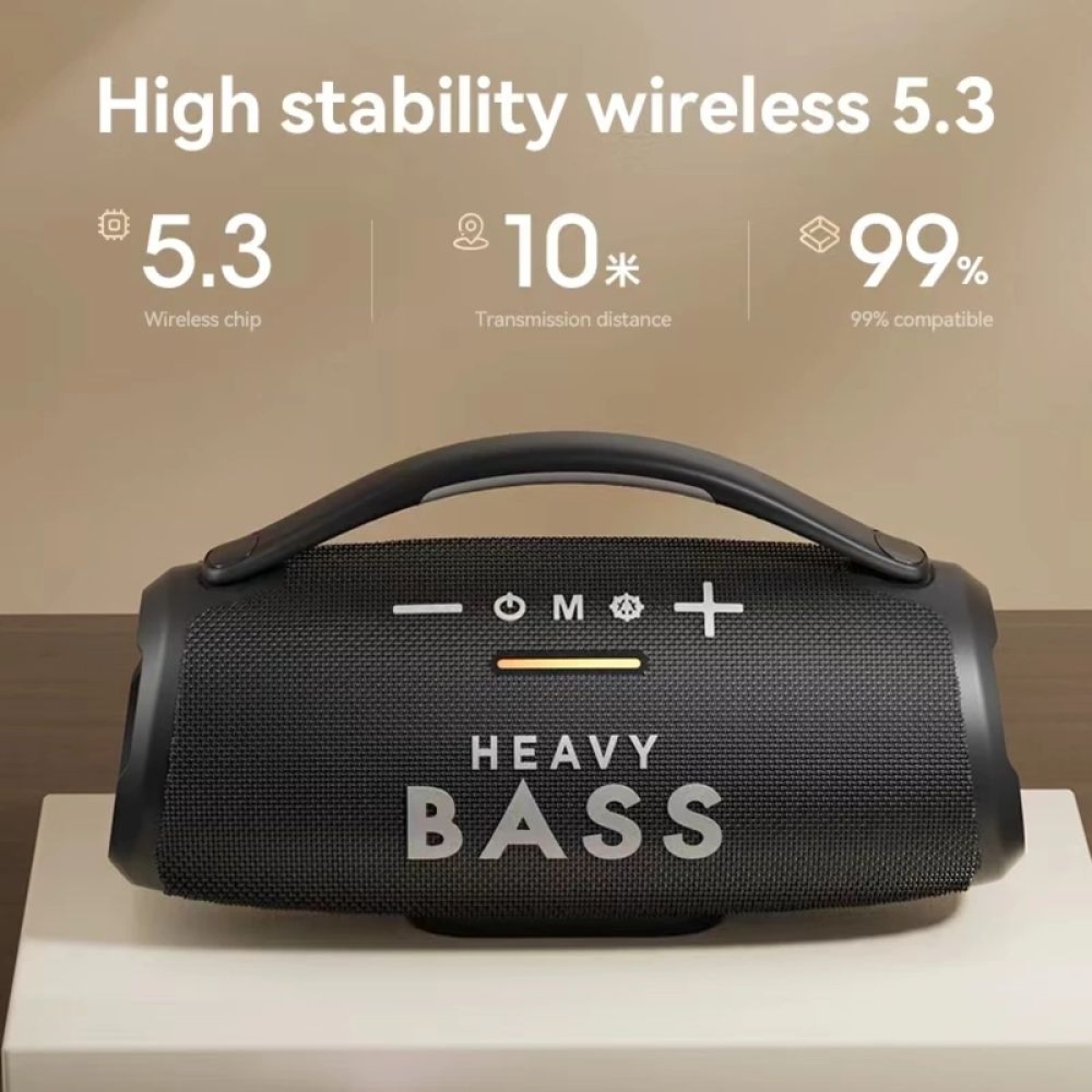 BASS-33 Φορητό Ηχείο Bluetooth 40W - Μαύρο