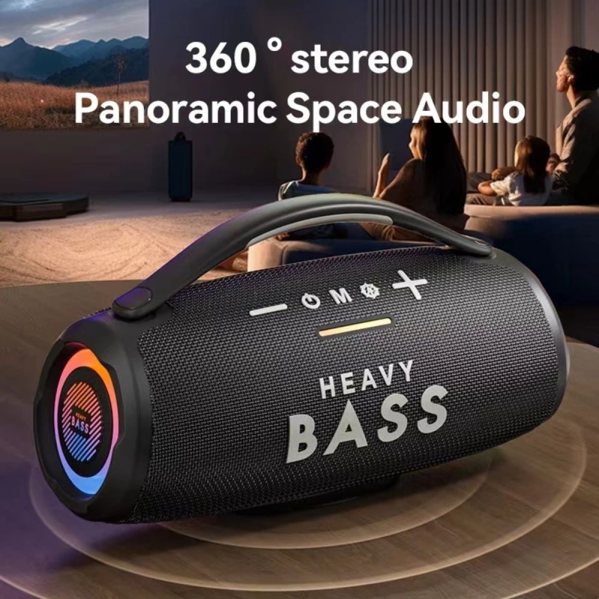 BASS-33 Φορητό Ηχείο Bluetooth 40W - Μαύρο