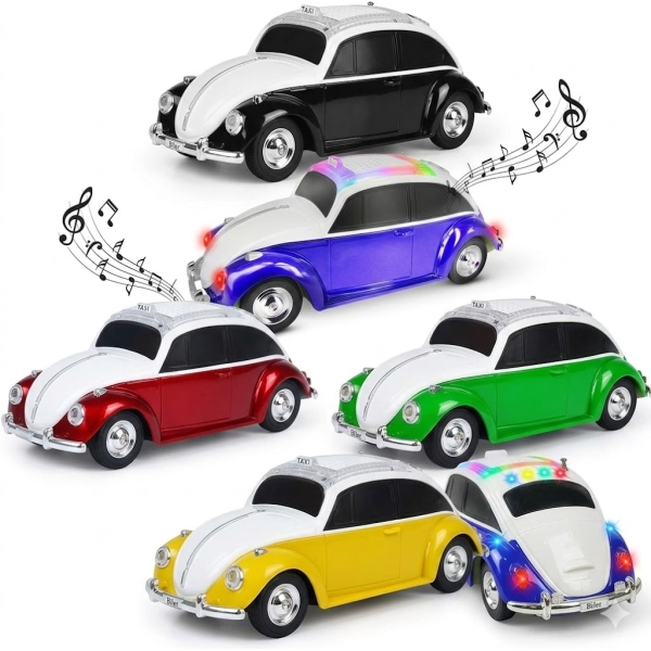 Bluetooth Ηχείο Σκαραβαίος 3W με FM Ραδιόφωνο & LED Φωτισμό WS-1958