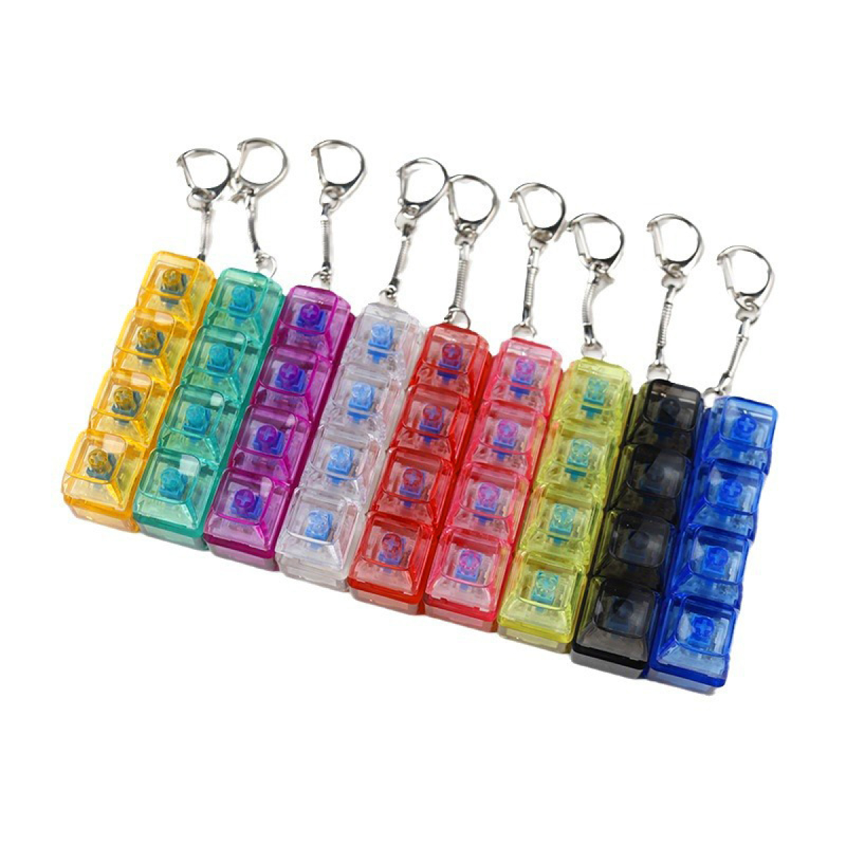 Μπρελόκ Fidget Με Μηχανικά Πλήκτρα Και LED Φωτισμό - Image 2