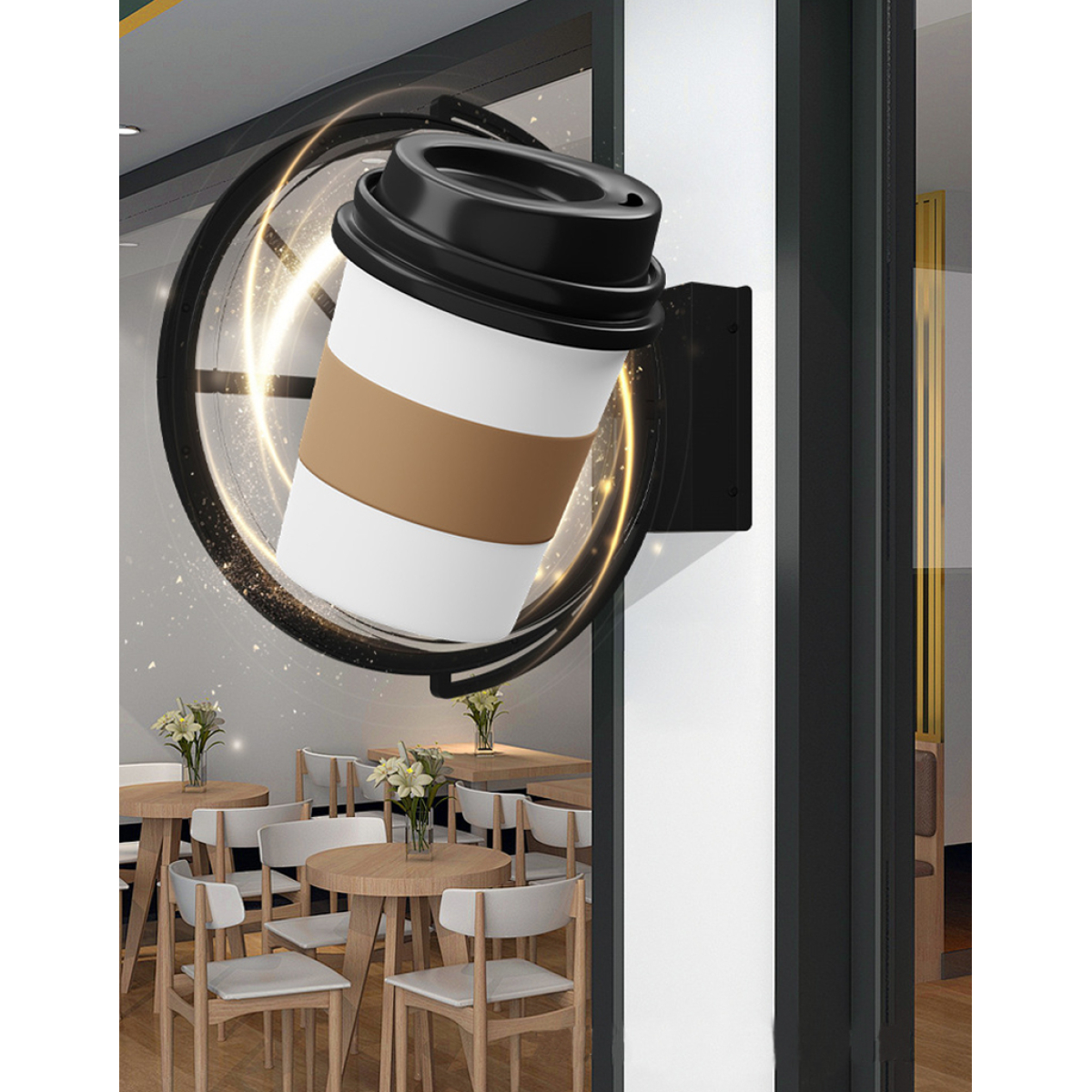 Διαφημιστική Οθόνη LED 3D Holographic WiFi Διπλής Όψης Με App Control - Image 9