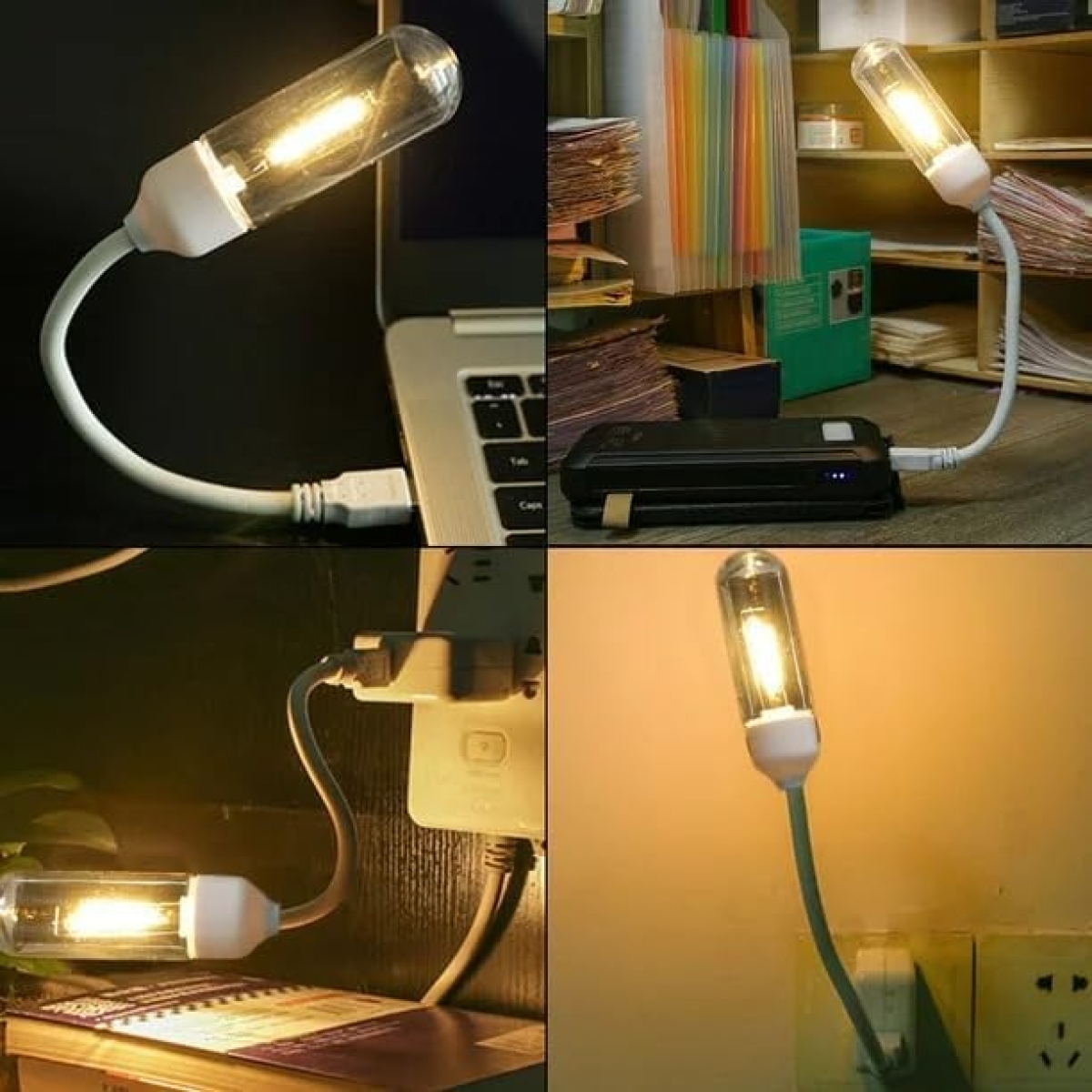 Εύκαμπτο LED Φωτιστικό USB Για Laptop Θερμό Λευκό HP-2402-1 - Image 6