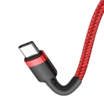 Baseus Καλώδιο Γρήγορης Φόρτισης Cafule Cable CATKLF-G09 Type-C 3A PD 2.0 Flash Charging - Type-C to Type-C 1M - Red - Image 4