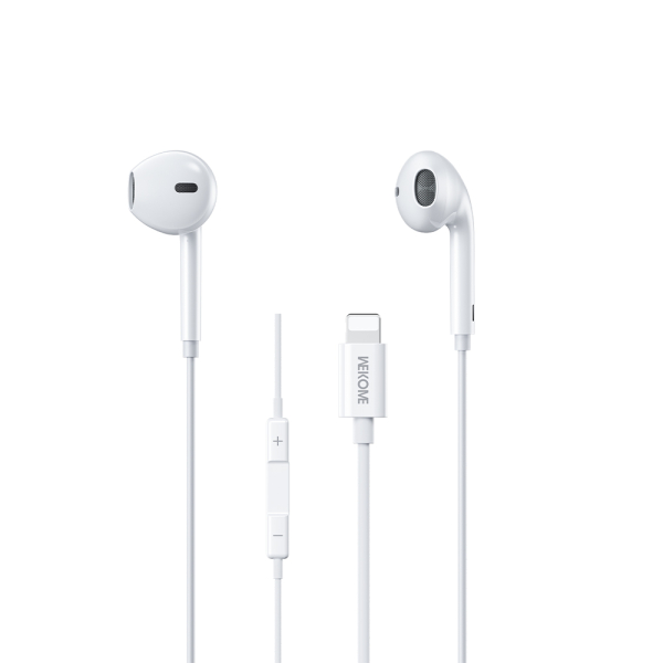 Ενσύρματα Ακουστικά In-Ear Lightning Με Μικρόφωνο Wekome YB09 Λευκά