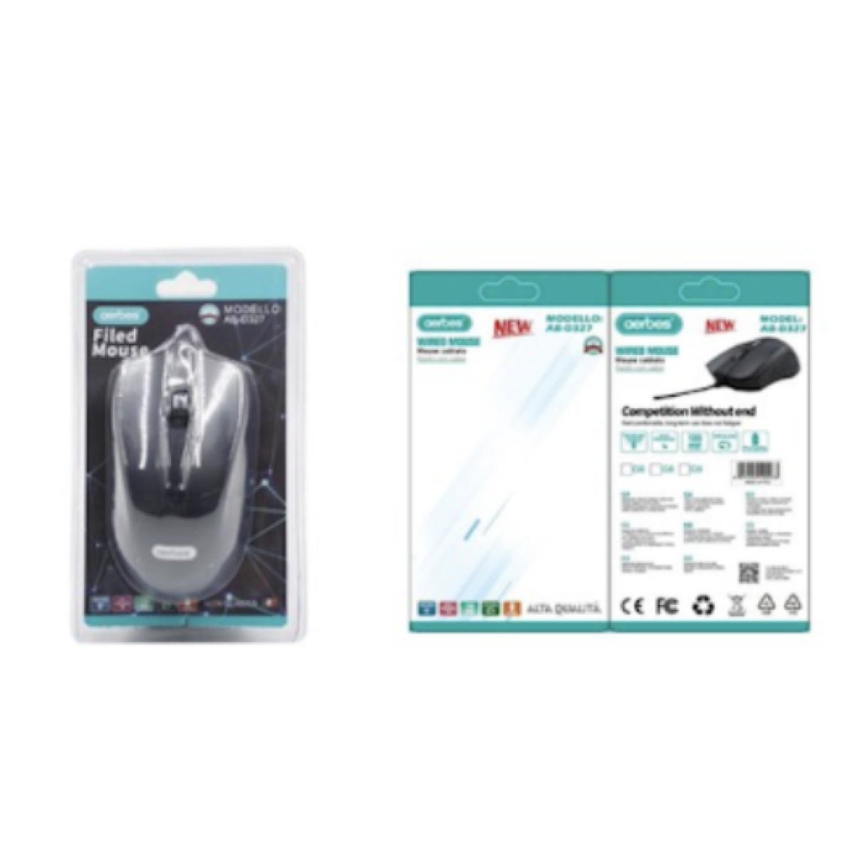 Ενσύρματο Ποντίκι USB 1200 DPI Aerbes AB-D327 - Image 2