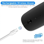 Επαναφορτιζόμενο Ασύρματο Ποντίκι 2.4GHz 1600 DPI Aerbes AB-DN03 - Image 3