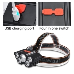 Επαναφορτιζόμενος Φακός Κεφαλής LED USB Αδιάβροχος – SH-T06