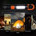 Επαναφορτιζόμενος Φακός LED Τσέπης Με Zoom Και COB Φωτισμό - 808 - Image 3