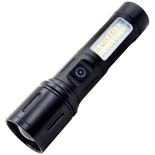 Επαναφορτιζόμενος Tactical Φακός LED Με Zoom Και Type-C Φόρτιση - 603