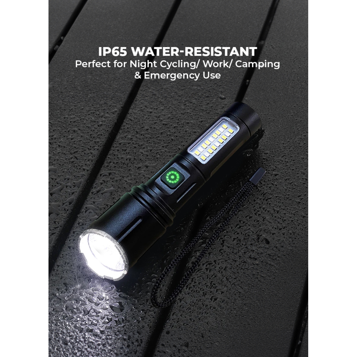 Επαναφορτιζόμενος Tactical Φακός LED Με Zoom Και Type-C Φόρτιση - 603 - Image 3