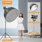 Επαγγελματικό Studio LED Φωτιστικό Kit Με Softbox Και Τηλεχειριστήριο Plokama PK-600S - Image 5