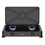 Επιτραπέζια Εστία Υγραερίου 2 Καυστήρων 4400W Inox Sokany SK-07004
