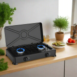 Επιτραπέζια Εστία Υγραερίου 2 Καυστήρων 4400W Inox Sokany SK-07004 - Image 3