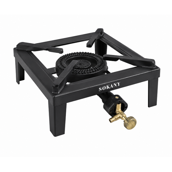 Επιτραπέζια Εστία Υγραερίου Μονή Heavy Duty Sokany SK-07096