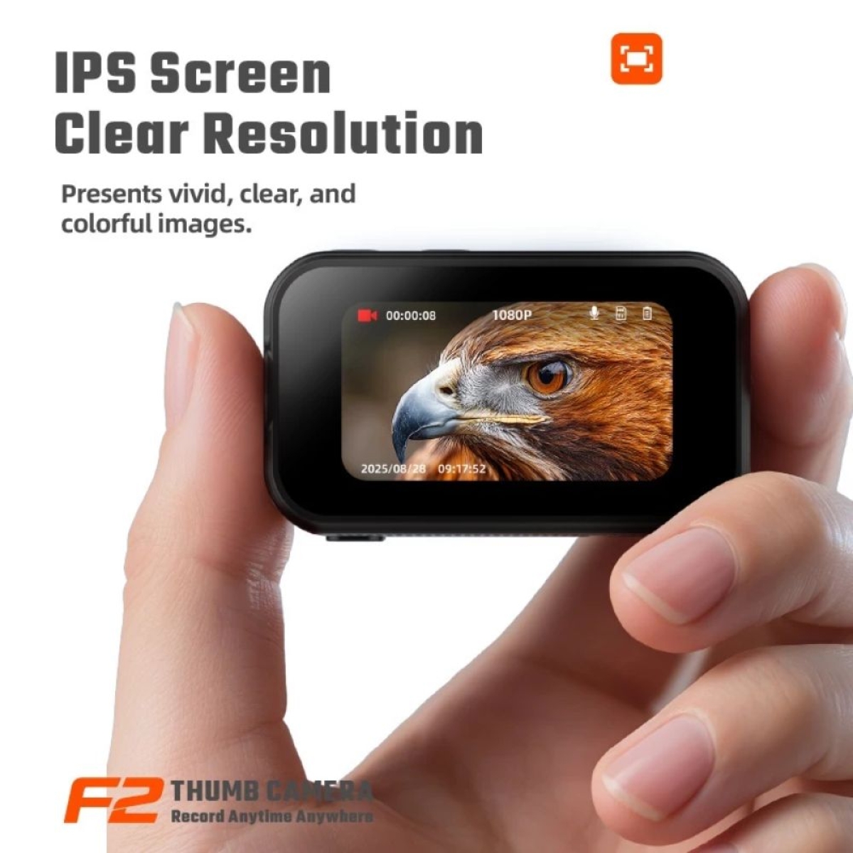 F2 Mini Camera 1080P WiFi Φορητή Action Κάμερα με App Control