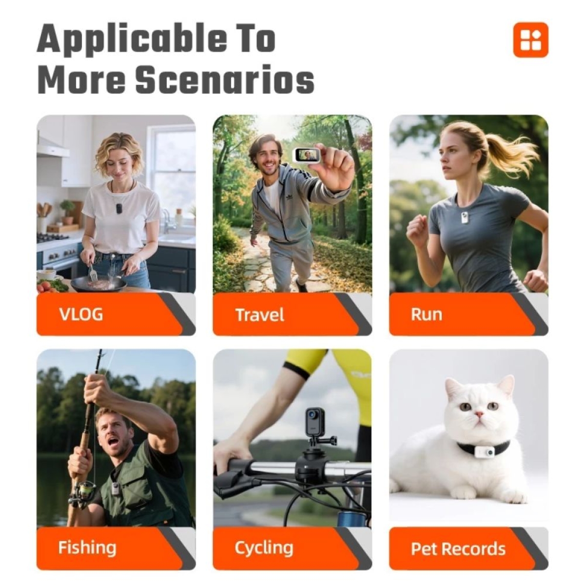 F2 Mini Camera 1080P WiFi Φορητή Action Κάμερα με App Control