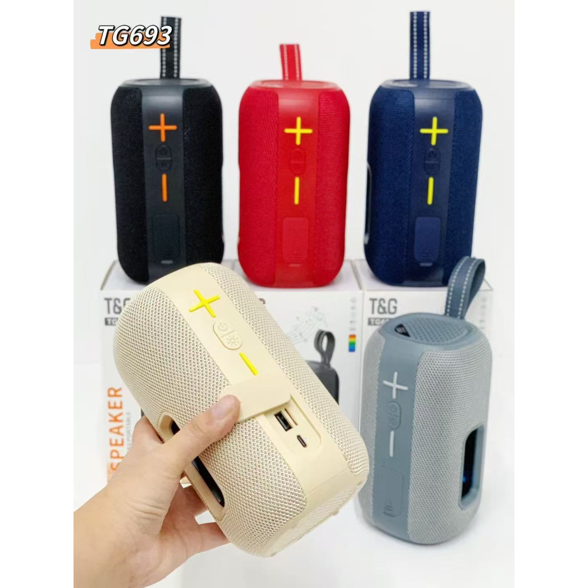 Φορητό Ασύρματο Ηχείο Bluetooth Με RGB Φωτισμό Και TWS T&G TG-693