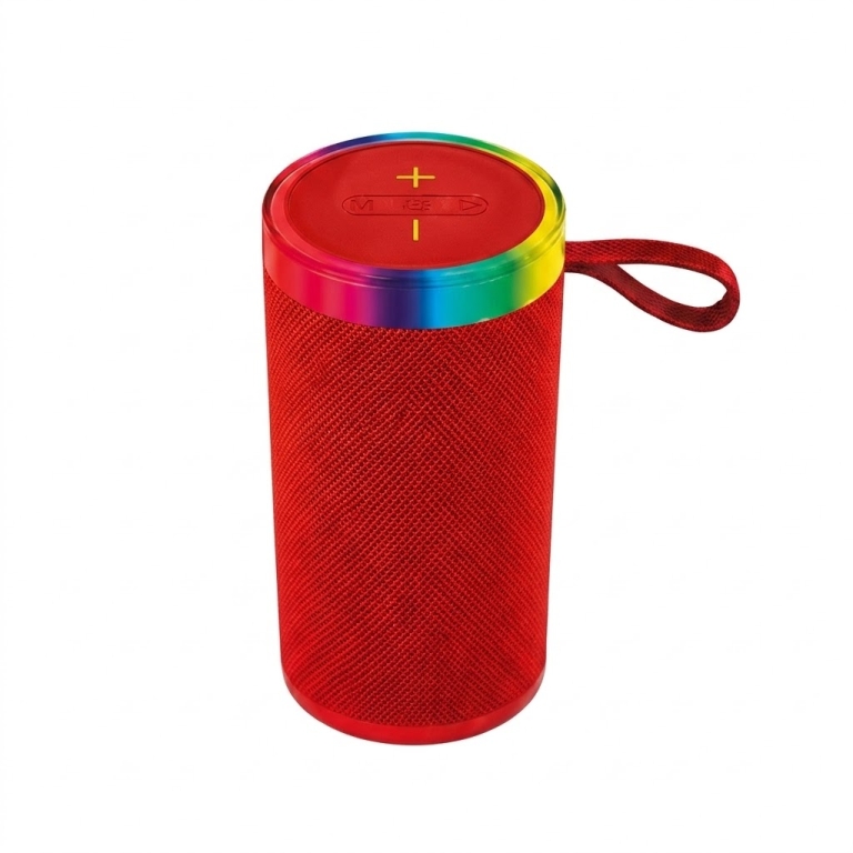 Φορητό Bluetooth Ηχείο με RGB Φωτισμό, USB, TF Card και TWS Κόκκινο OK SU-621