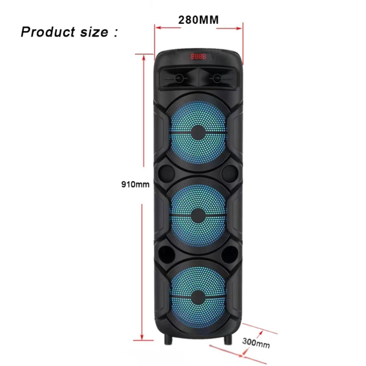 Φορητό Ηχείο Karaoke με Subwoofer 3x8.5" DR-8839