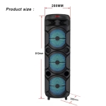 Φορητό Ηχείο Karaoke με Subwoofer 3x8.5" DR-8839