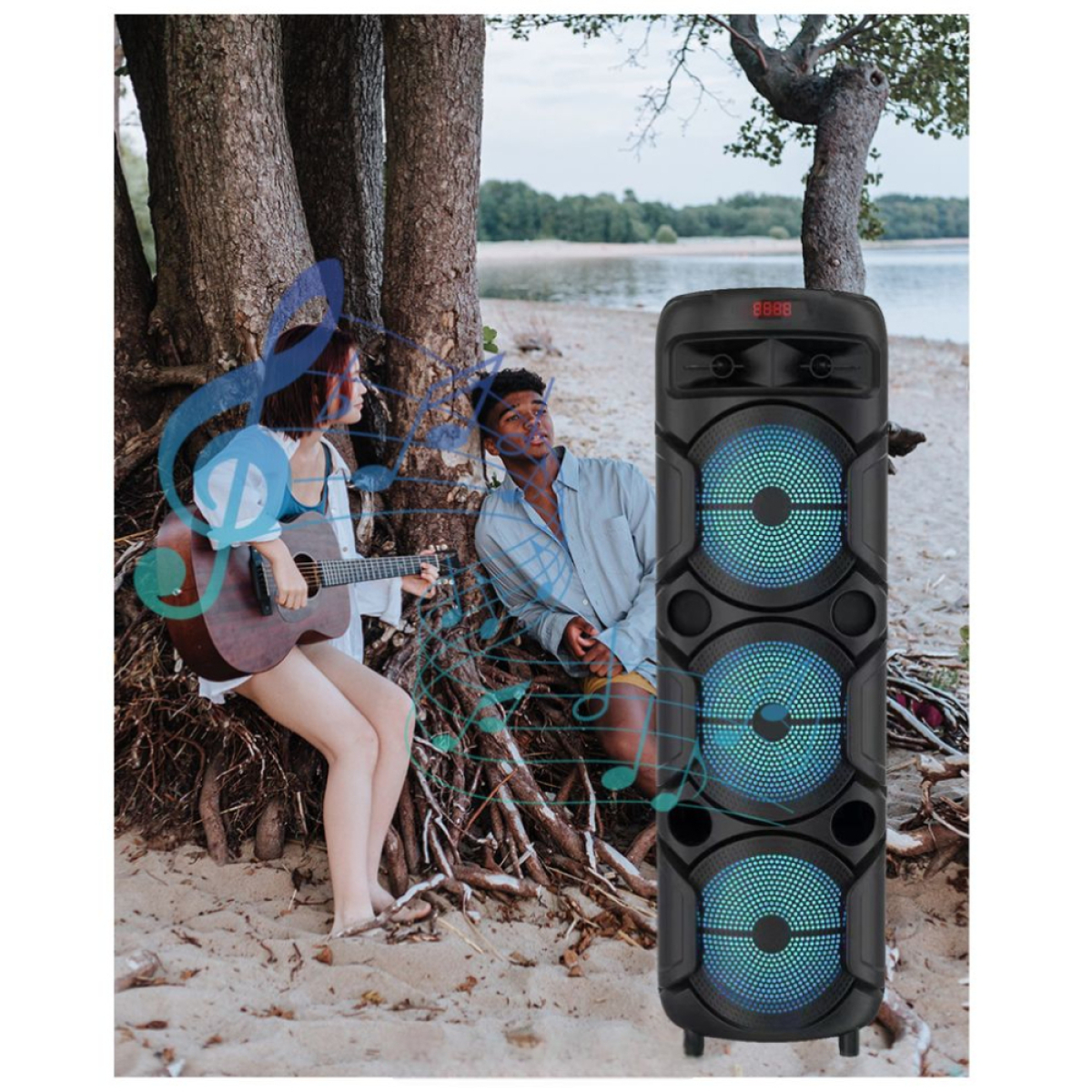 Φορητό Ηχείο Karaoke με Subwoofer 3x8.5" DR-8839
