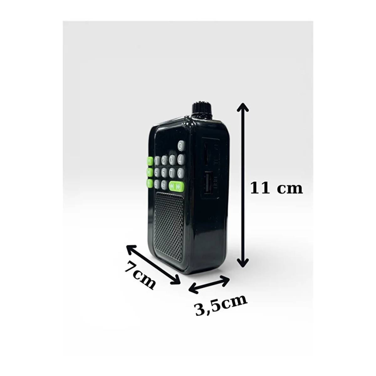 Φορητό Ραδιόφωνο FM/BT με USB, TF Card & MP3 Player C9 - Image 4
